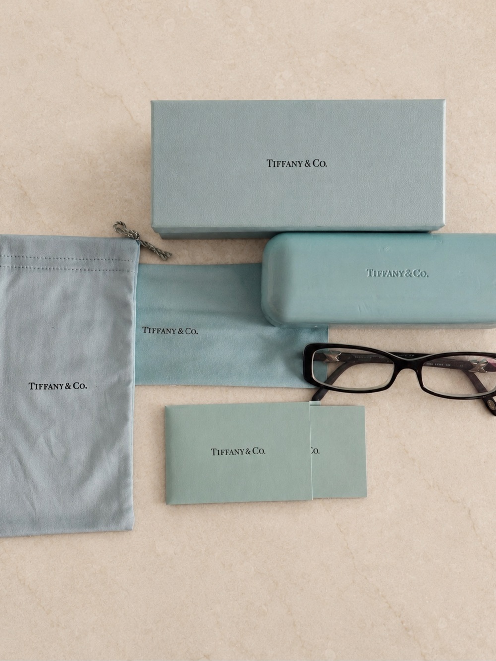 🩵 Authentic Tiffany & Co TF2016 8055 Eyeglasses Signature X Full Set 51-15-135 ✨